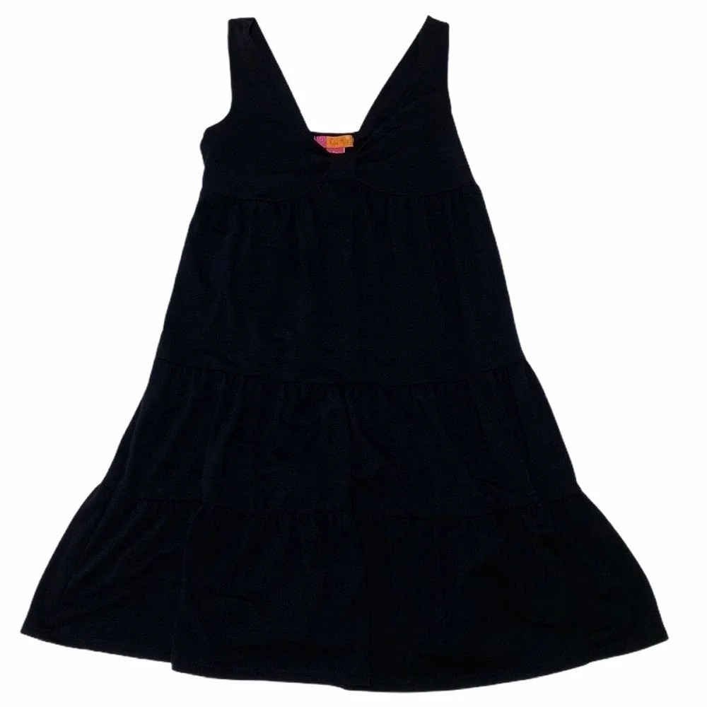 CATCH My I Black Smocked Ruffled Mini Dress Small - Picture 7 of 12